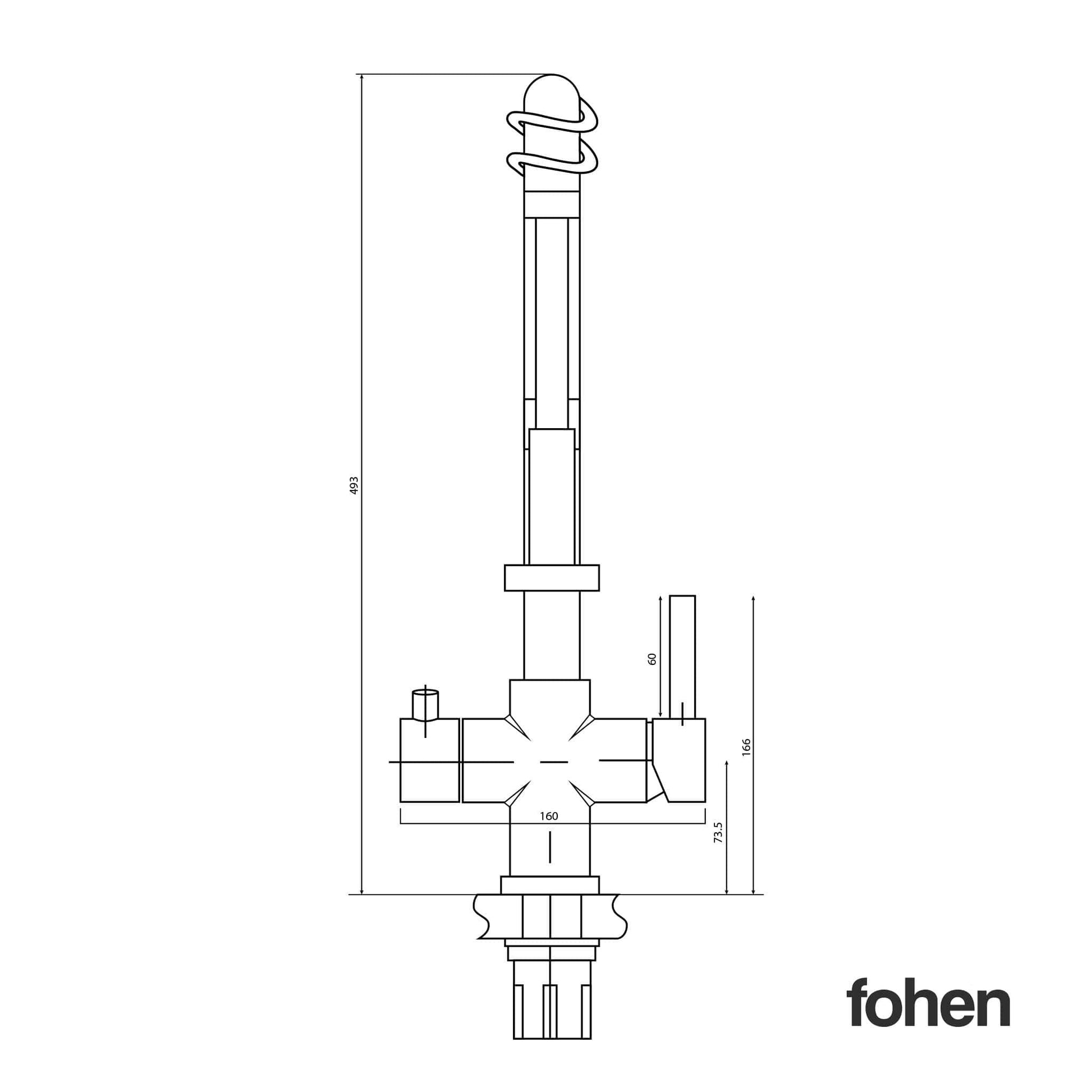 Fohen Flex Polished Chrome | | Celtic Water Solutions